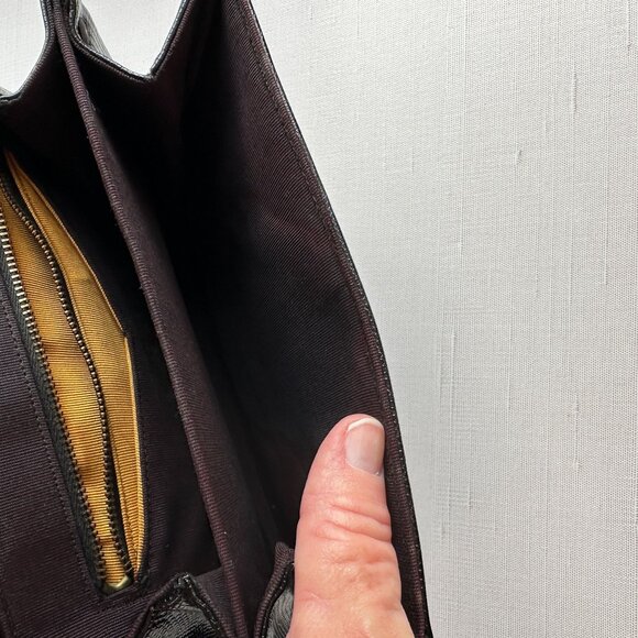 1960s Black Top Handle Handbag - Picture 12 of 16